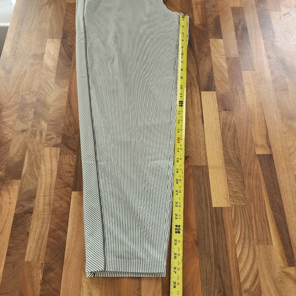 Athleta Brooklyn Hickory Striped Ankle Pants Size 14 NWOT - Picture 10 of 11